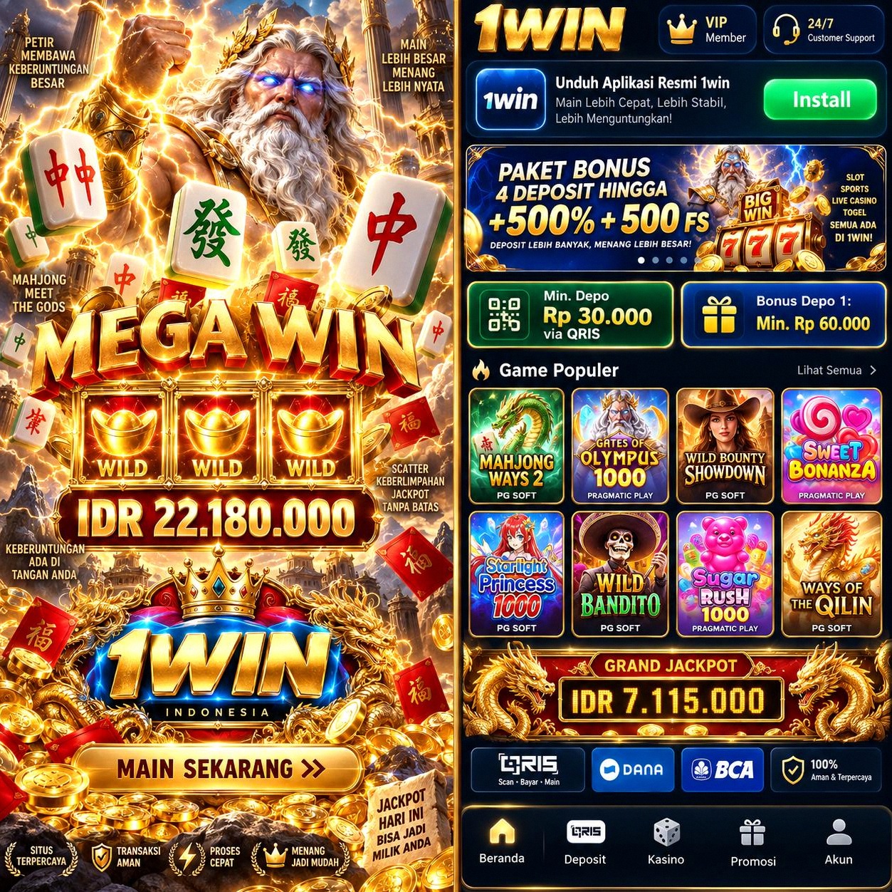1WIN - Platform Slot Online dengan Pengalaman Bermain Terbaik